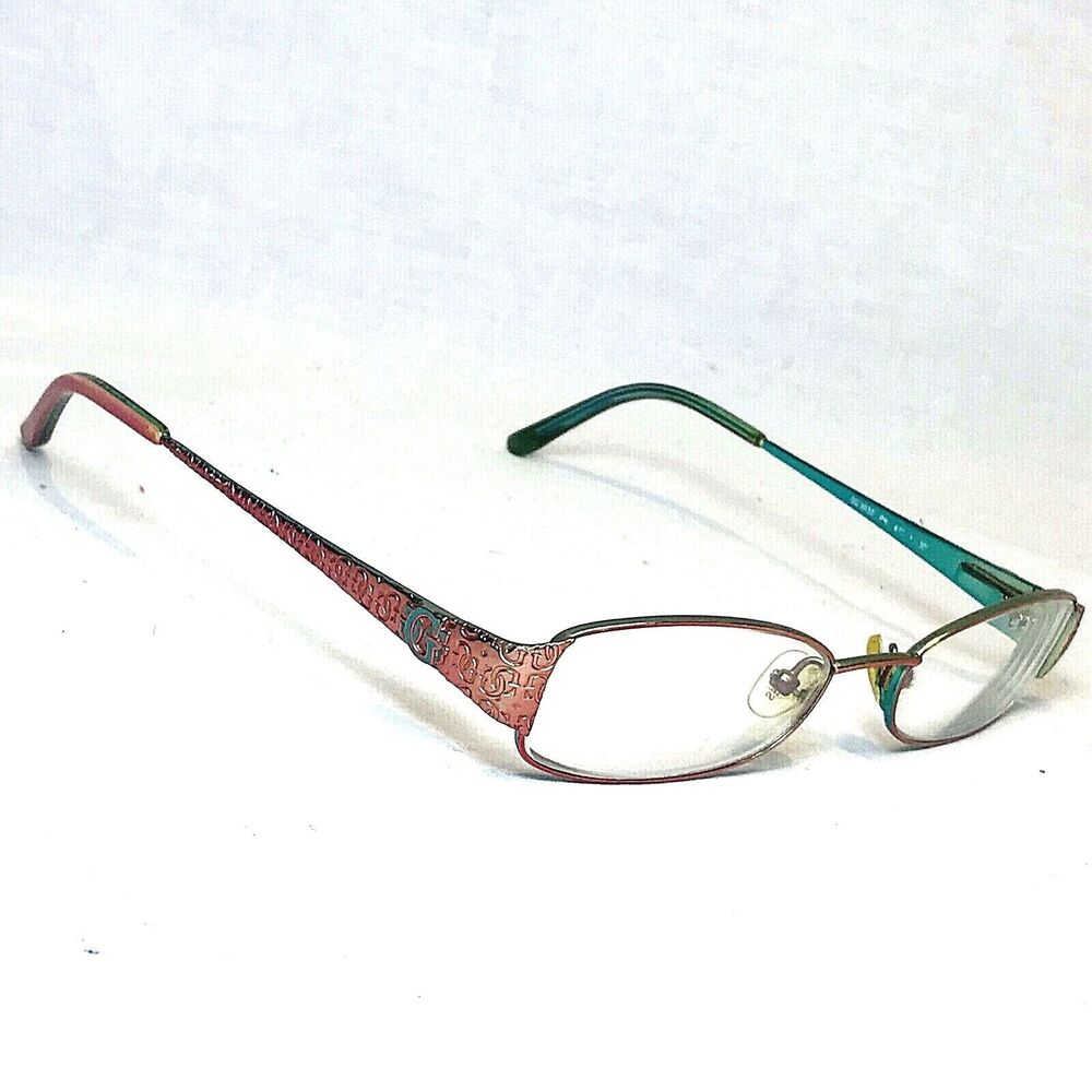 GUESS Eyeglass Frames GU9037 Copper Turquoise PK 47-16-130 Two-Tone Logo Kids